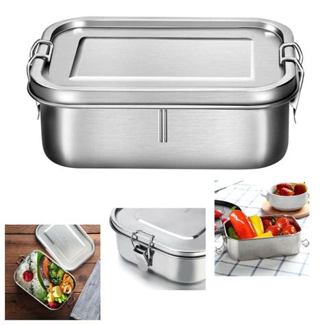 bento boxes metal|stainless steel bento box large.